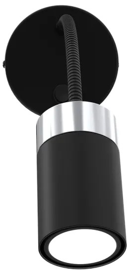 Lampada flessibile JOKER 1xGU10/8W/230V nero/cromo opaco