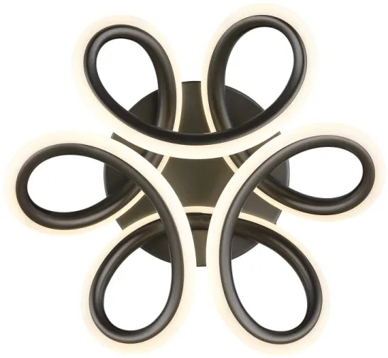 Globo 67386-24A - Lampada LED da soffitto MELISAND 24W/230V Ø26 cm nera