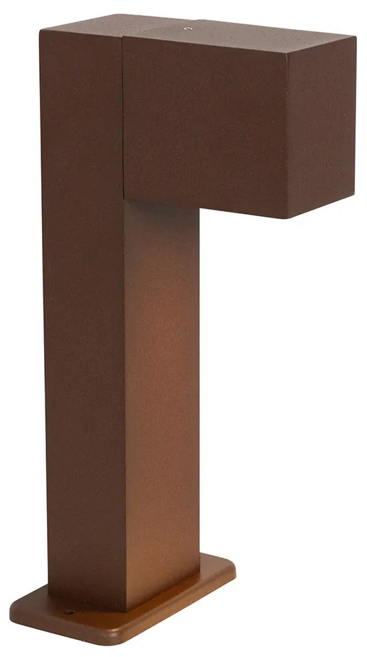 Lampada da esterno industriale in piedi marrone ruggine 30 cm IP44 - Baleno