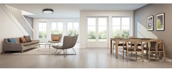 Kanlux 23122 - Plafoniera JASMIN 3xE27/20W/230V ø 47,5 cm wenge