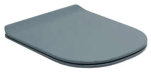 Copriwater TUTTOEVO irregolare dedicato per serie sanitari OLYMPIA CERAMICA con chiusura rallentata in abs petrolio lucido
