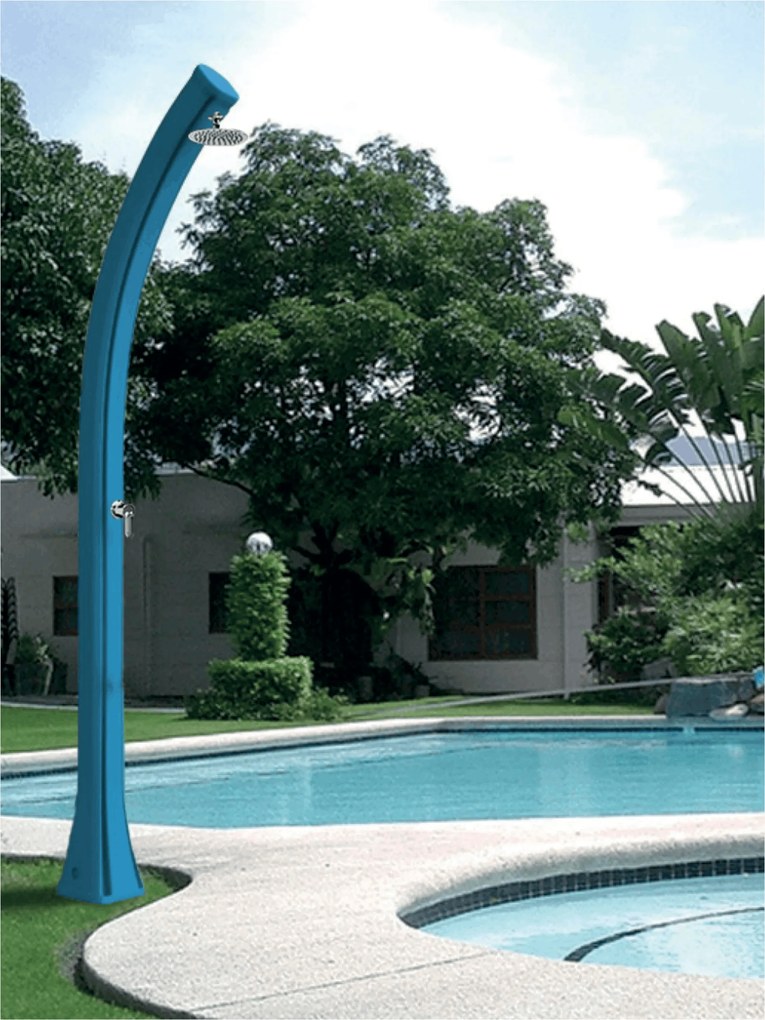 Doccia Solare Per Esterno 23 Lt Con Soffione e Miscelatore Arkema "Happy H100"