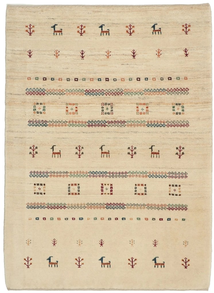 Gabbeh Tappeto 150 x 110 (Iran) Annodato A Mano