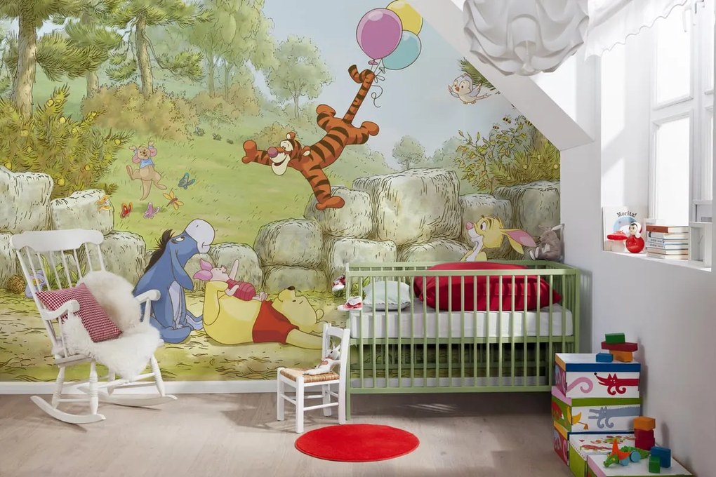 Fotomurale Winnie balloon, multicolore