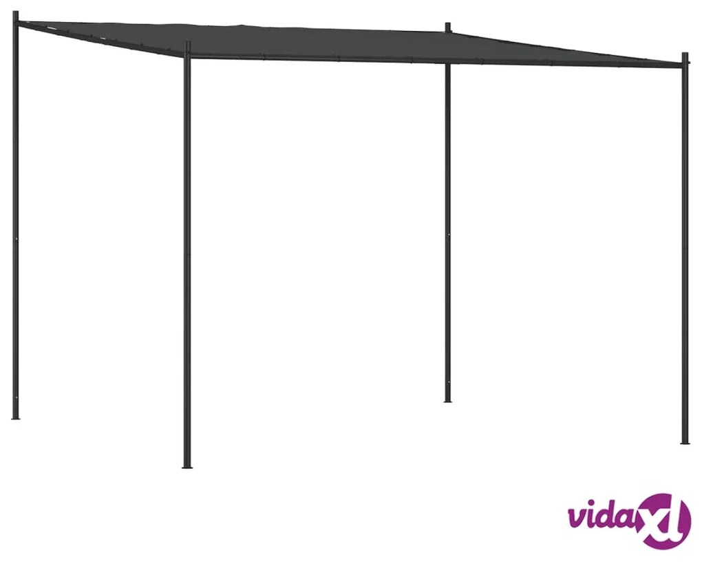 vidaXL Gazebo Antracite 3x3 m 180 g/m² Tessuto e Acciaio