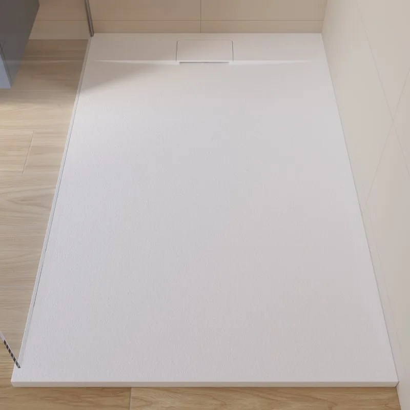 Piatto doccia SENSEA in composito minerale di resina gelificata Neo bianco L 90 x L 140 x H 3 cm opaco