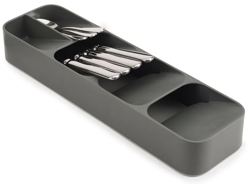 Portaposate grigio in plastica 11 x 39,5 cm Duo – Joseph Joseph