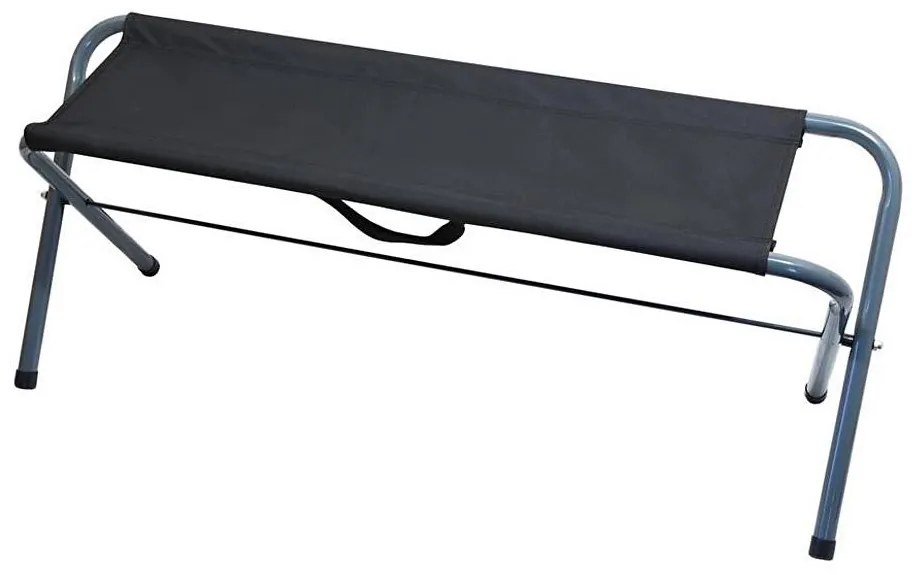 Panca da campeggio pieghevole nero/grigio