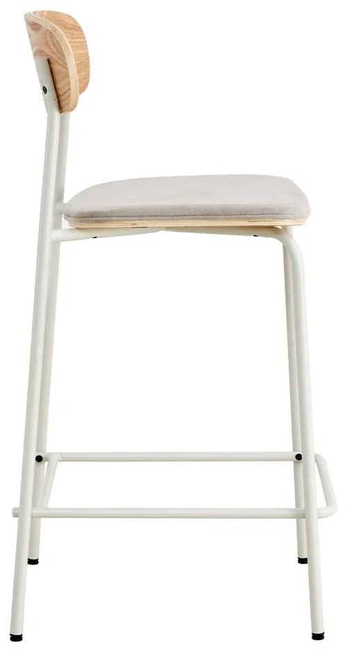 Set di 2 sgabelli da bar in colore beige-naturale (altezza seduta 66 cm) Adriana - Marckeric