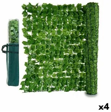 Recinzione da Giardino Fogli 1 x 3 m Verde Chiaro Plastica (4 Unità)