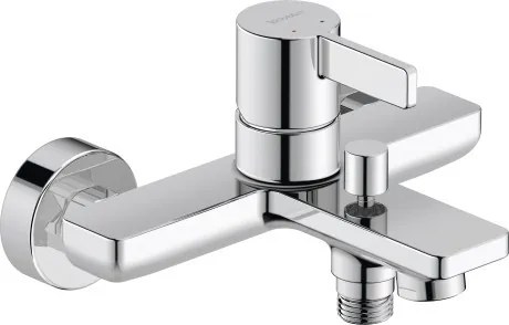 Miscelatore vasca Monocomando Con Deviatore A Ritorno Automatico Cromo D-Neo DE5230000010 Duravit