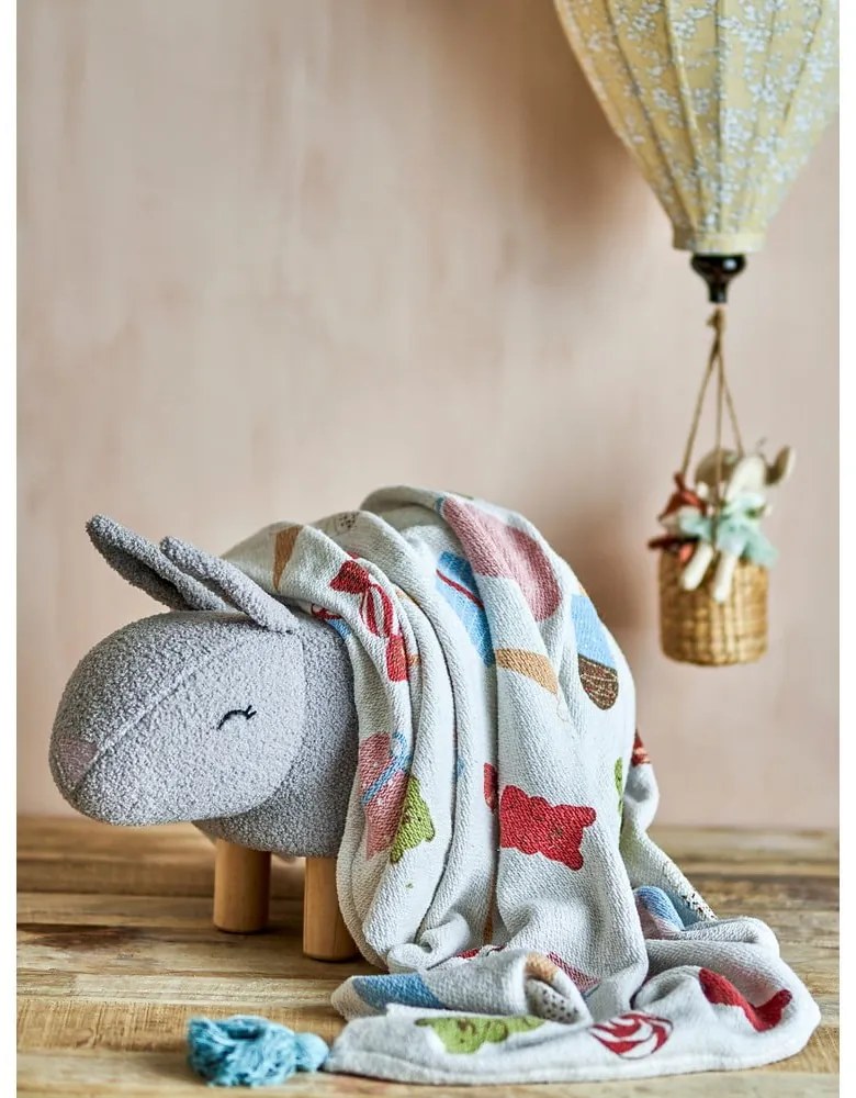 Coperta bianca per bambini 130x160 cm Sweets - Bloomingville Mini