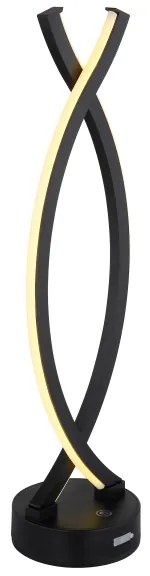 Globo 58457S - Lampada da tavolo LED dimmerabile HELA LED/1W/3,7V nera