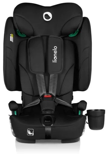 Lionelo - Seggiolino auto pieghevole NELLY i-Size 76-150 cm Nero Carbonio