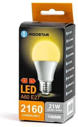 Lampadina LED A60 E27/21W/230V 3000K - Aigostar