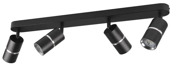 Faretto BAMBOO 4xGU10/10W/230V nero