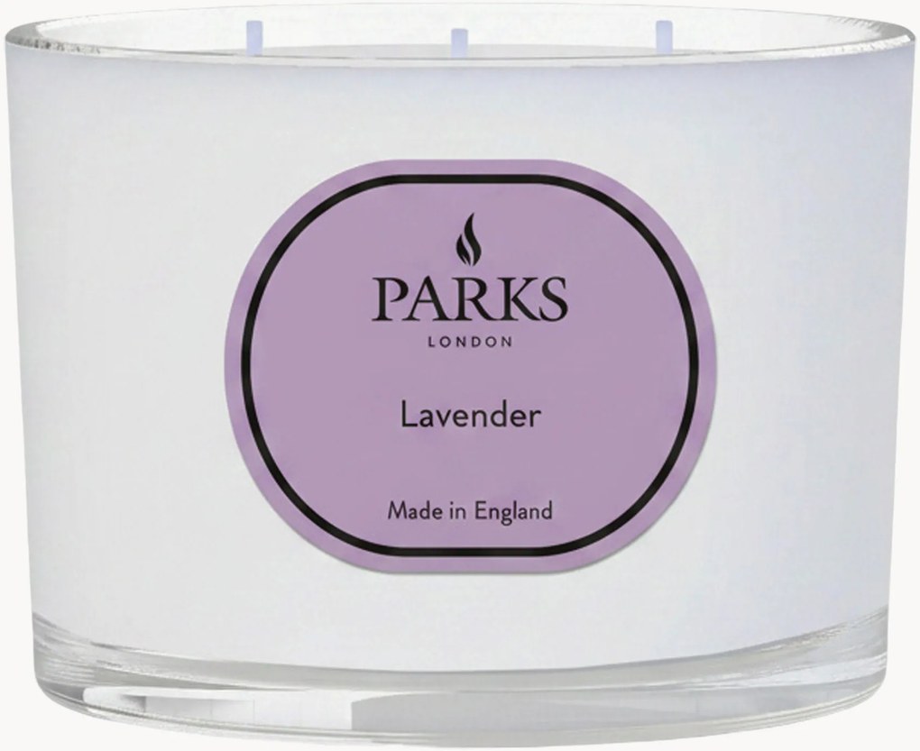 Candela profumata fatta a mano a tre stoppini Vintage Aromatherapy (lavanda, camomilla e muschio bianco)
