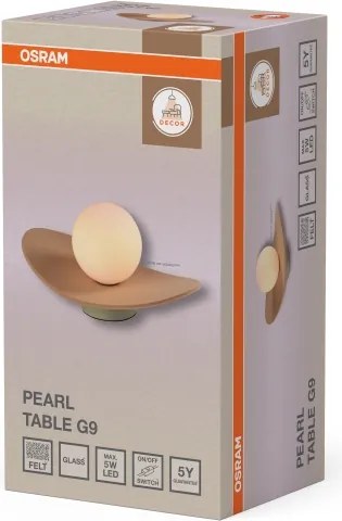Osram - Lampada da tavolo DECOR PEARL 1xG9/5W/230V beige