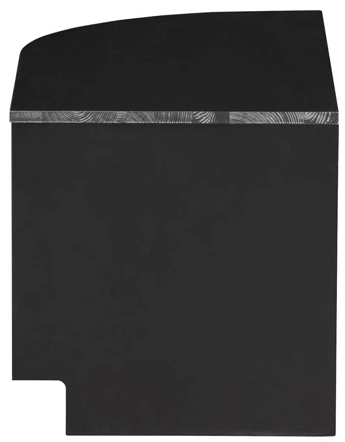 Tavolo TV modulare nero in legno di pino 78x40 cm Finca - WOOOD