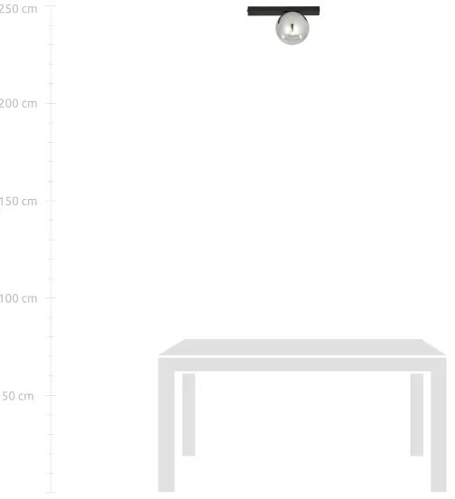 Plafoniera FIT 1xE14/10W/230V nero/grigio