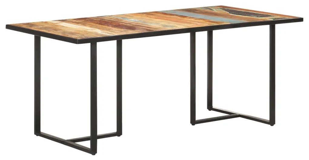Tavolo Da Pranzo 180 Cm İn Legno Massello Di Recupero /