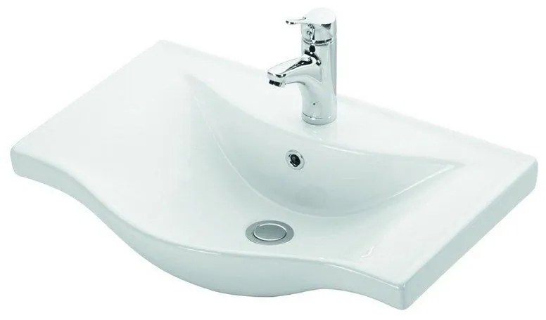 Kamalu - lavandino sospeso 65cm ceramica bagno litos-bs65