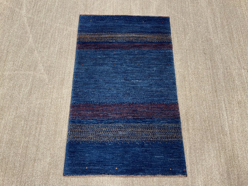 Loribaft Tappeto 130x80 Blu (Iran) Annodato A Mano
