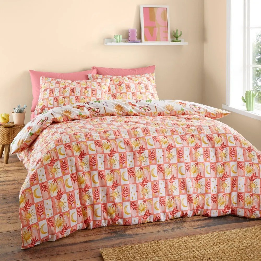 Set copripiumino e federa per letto matrimoniale 200x200 cm Fiesta – Sassy B