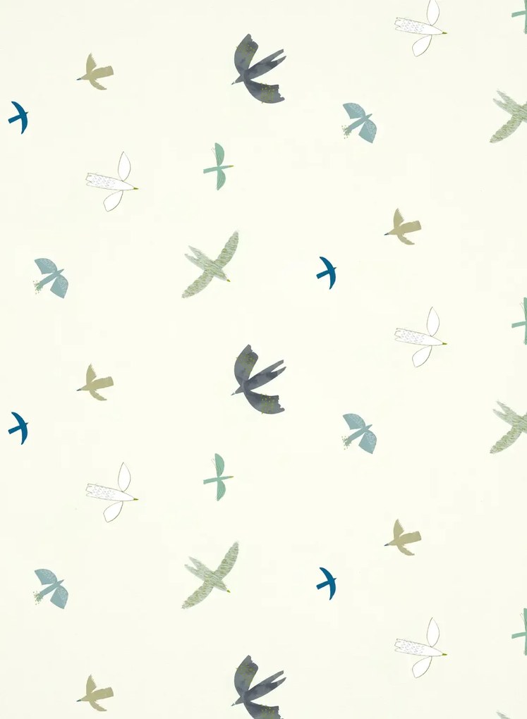 Harlequin Tapete Skies Above - Duck Egg/ Linen