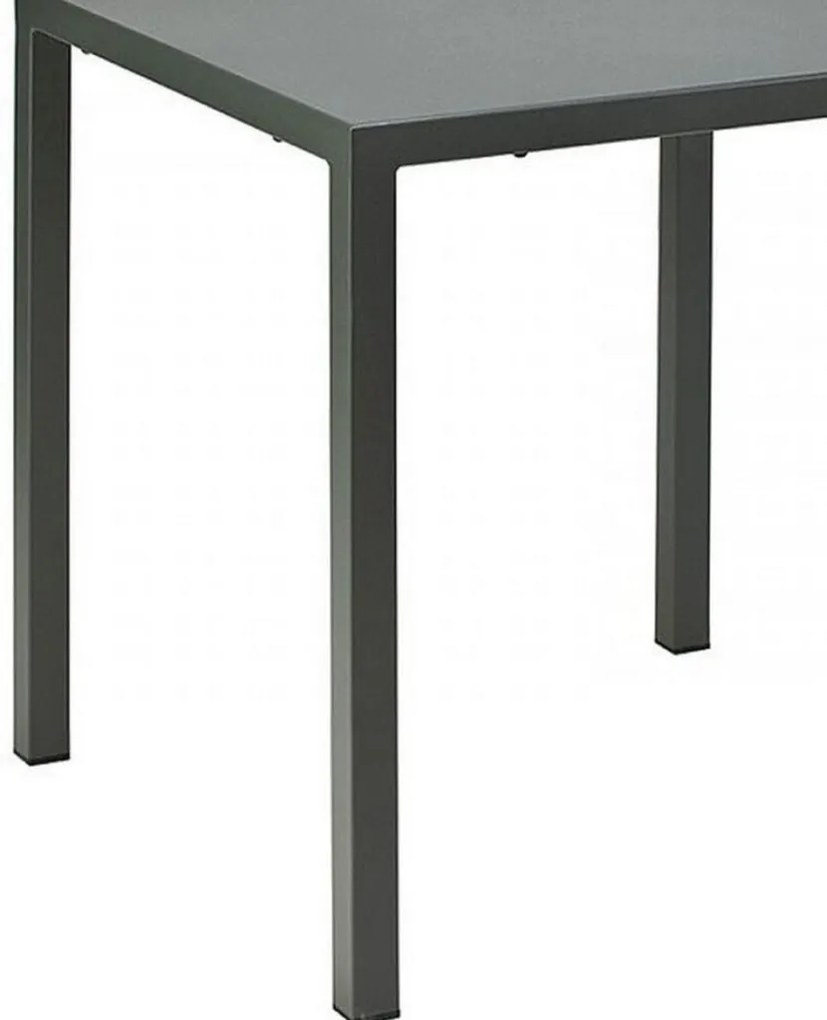 Tavolo MARSIGLIA in metallo antracite 70&#215;70 cm, impilabile