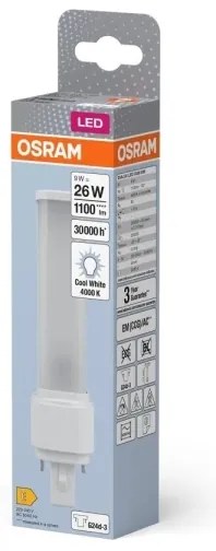 Lampadina LED G24d-3/9W/230V 4000K - Osram