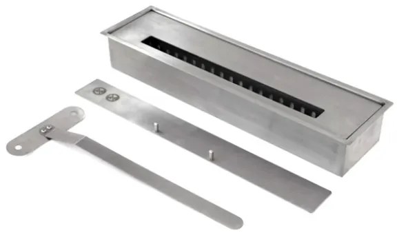 Camino a bioetanolo da terra in legno bianco Made in Italy Michelangelo 96x36x90h