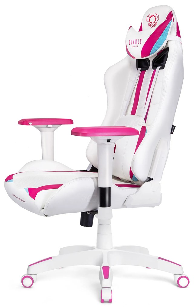 Sedia da gaming Diablo X-Ray Normal Size: Bianco Rosa