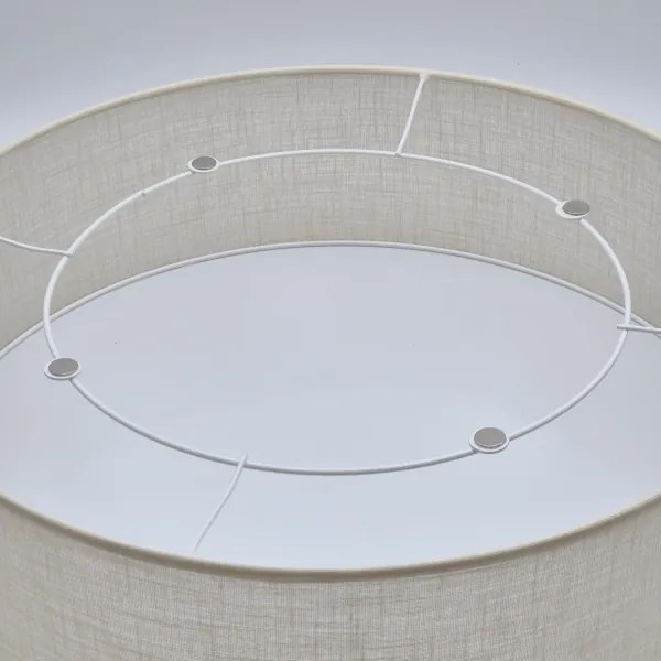 Plafoniera SIRJA DOUBLE 4xE27/15W/230V diametro 45 cm color crema