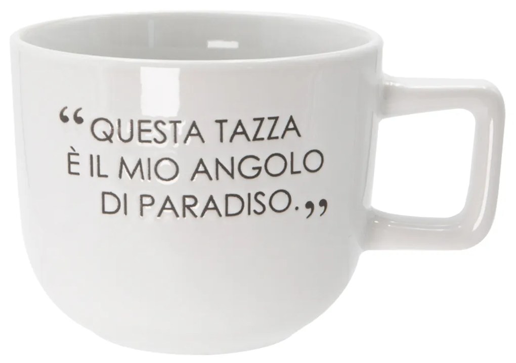 Tazza jumbo 500 ml scritta Quotes bianca