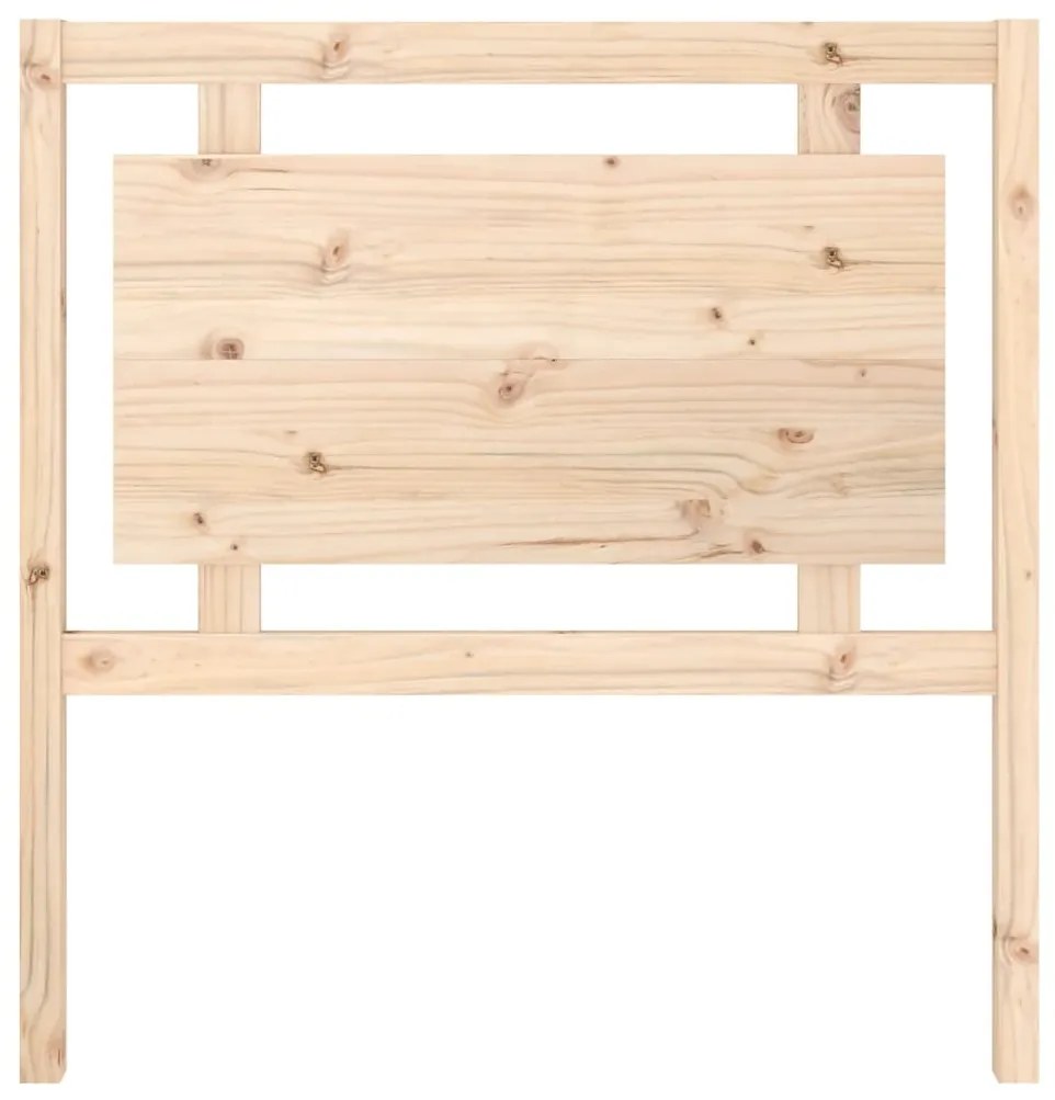 Testiera per letto 95,5x4x100 cm in legno massello di pino