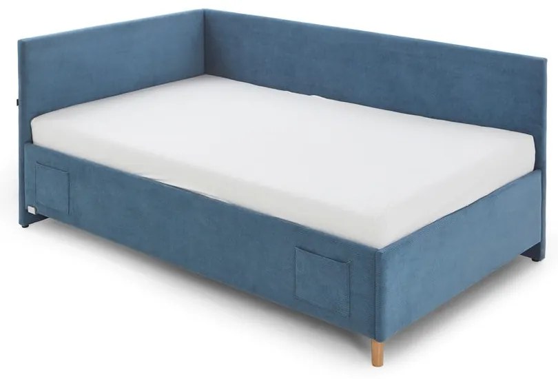 Letto da bambini con sponde blu imbottito con contenitore e rete inclusi 120x200 cm Cool – Meise Möbel