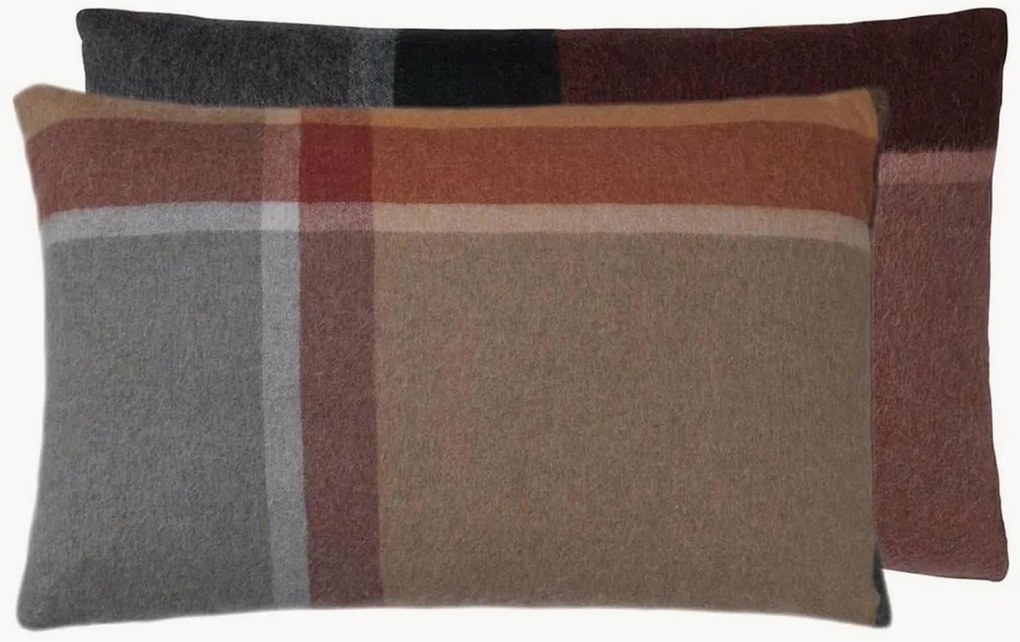 Copricuscino reversibile in lana di alpaca Manhattan