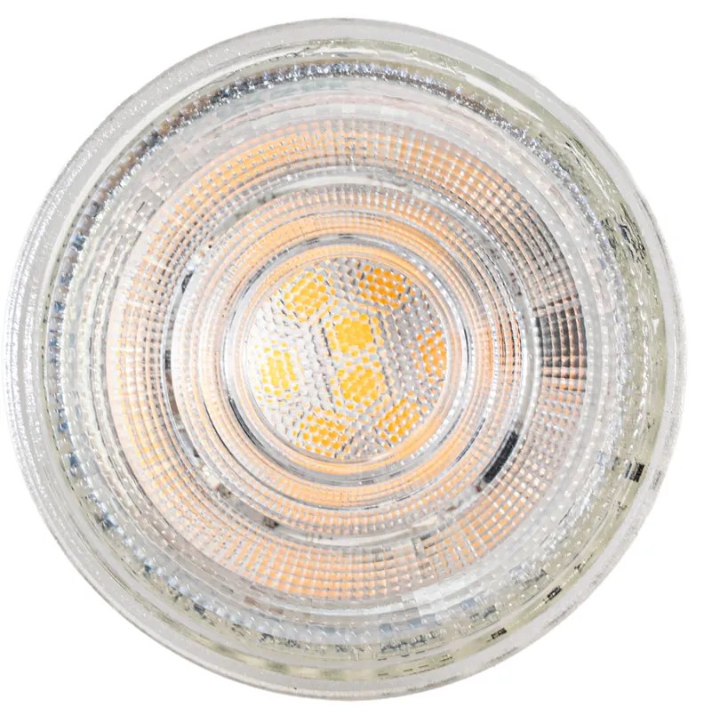 Set van 5 GU10 50mm dimbaar in Kelvin LED lampen helder 4.9W 400 lm 2200-3000K