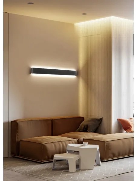 Azzardo AZ5341 - Applique GALASSO LED 36W 230V 110 cm nero