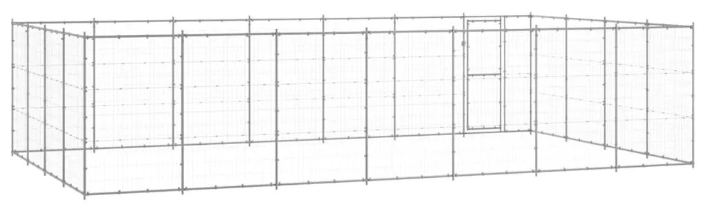 Gabbia per cani da esterno in acciaio zincato 33,88m²