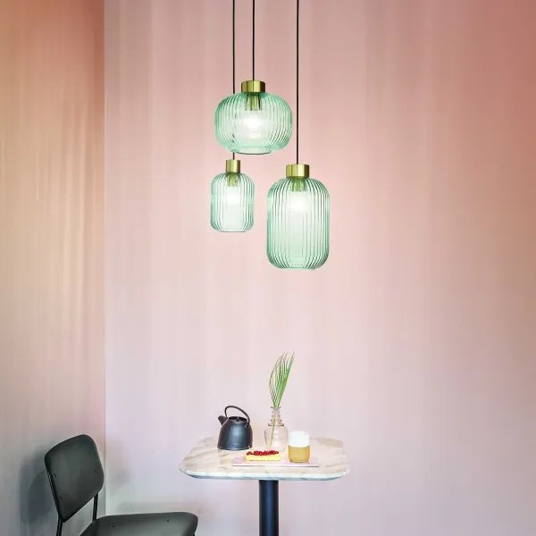 Ideal Lux - Lampada a sospensione su cavo MINT 1xE27/60W/230V Ø 14 cm verde