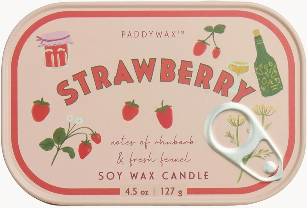 Candela profumata in latta Strawberry