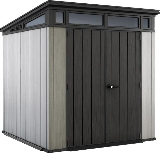 Casetta da Giardino Porta Attrezzi 214x218x226 cmin Duotech Keter Artisan 7x7 Grigia...