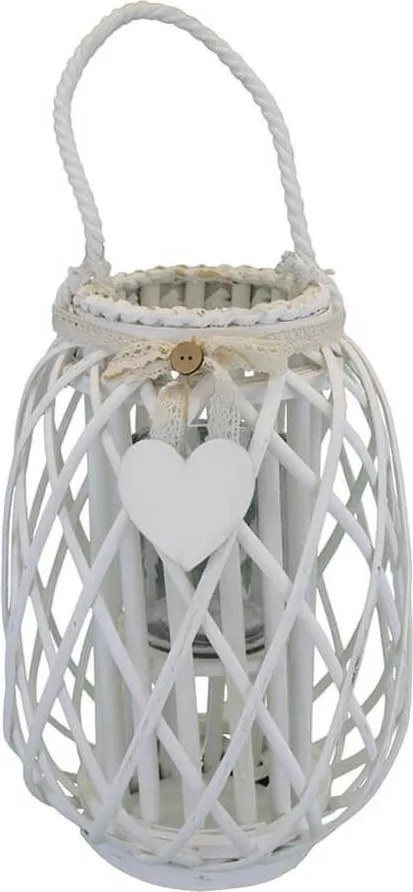 GENEVIEVE - lanterna in vimini tondo 15 x 66 cm