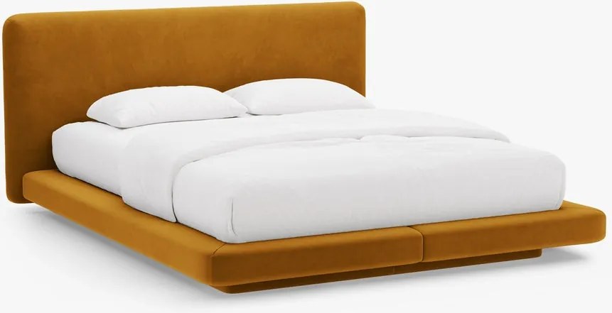 Letto imbottito Linea in velluto Magic Velvet - 180x200 cm