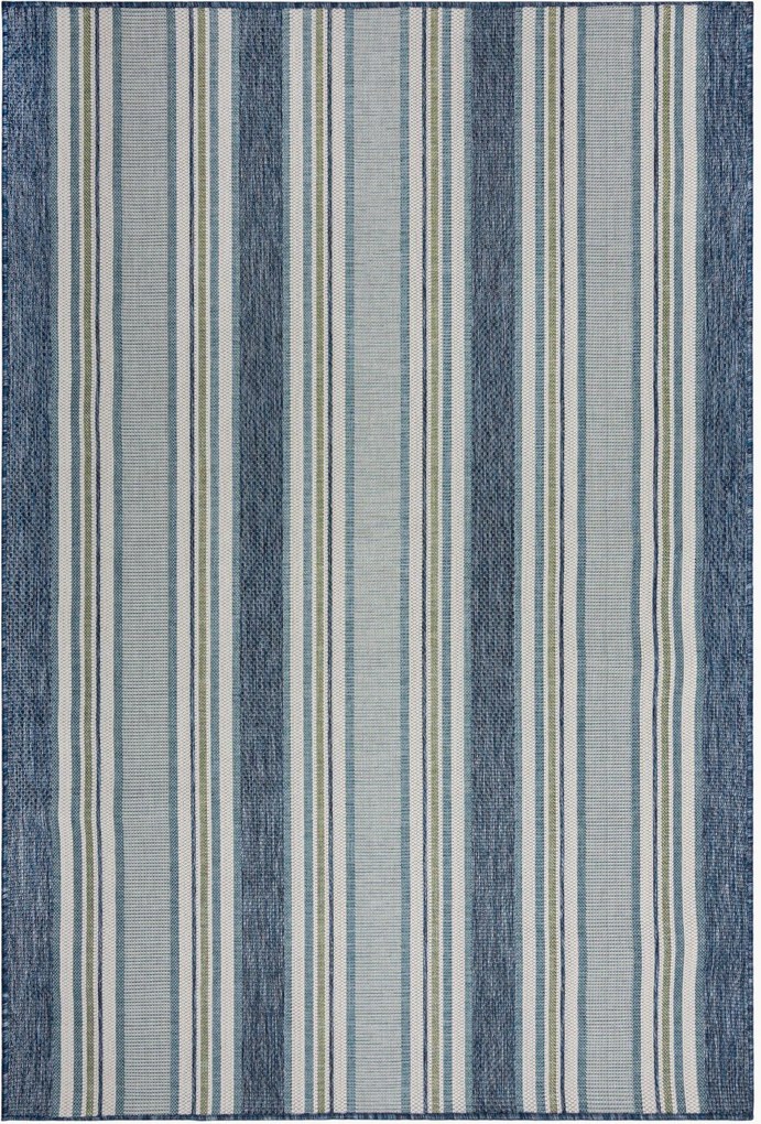 Tappeto a tessitura piatta da interno-esterno Roma Stripe