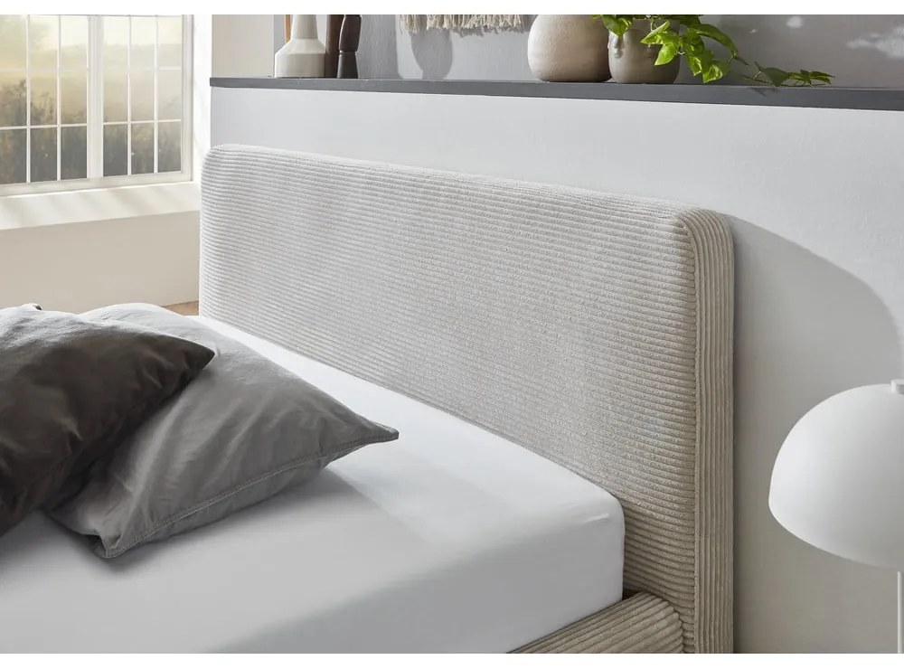 Letto singolo imbottito beige rete non inclusa 120x200 cm Mattis – Meise Möbel