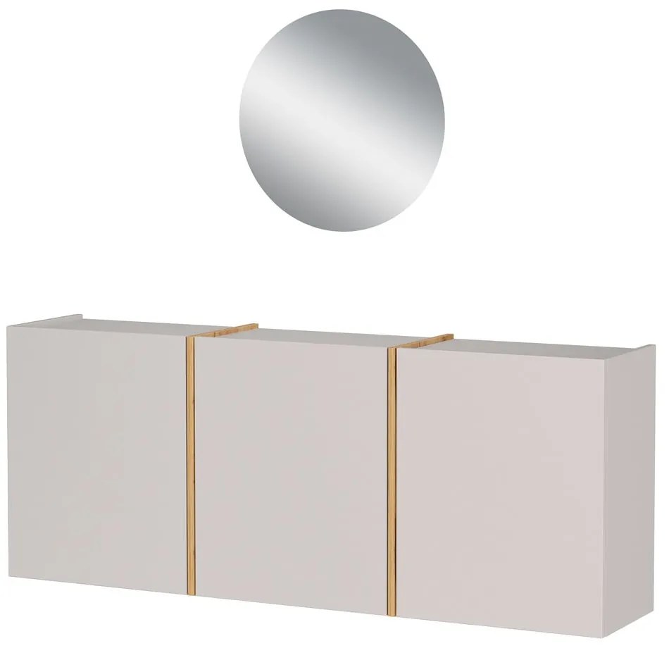 Set di mobili da ingresso color crema 138x200x27 cm Libbiano – Germania