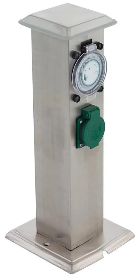 Eglo 96351 - Multipresa verticale da esterno PARK T SCHUKO IP44